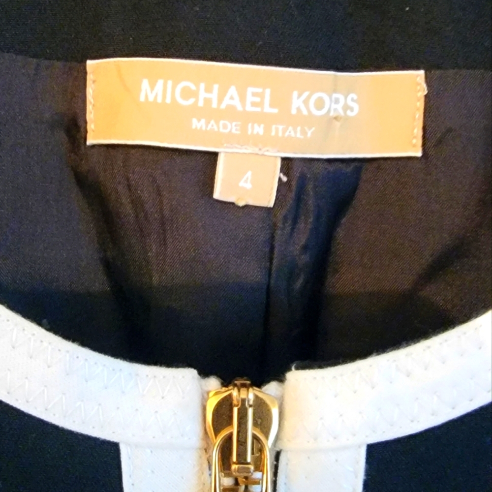 Michael Kors Black Blazer with White Accents - Picture 3 of 3